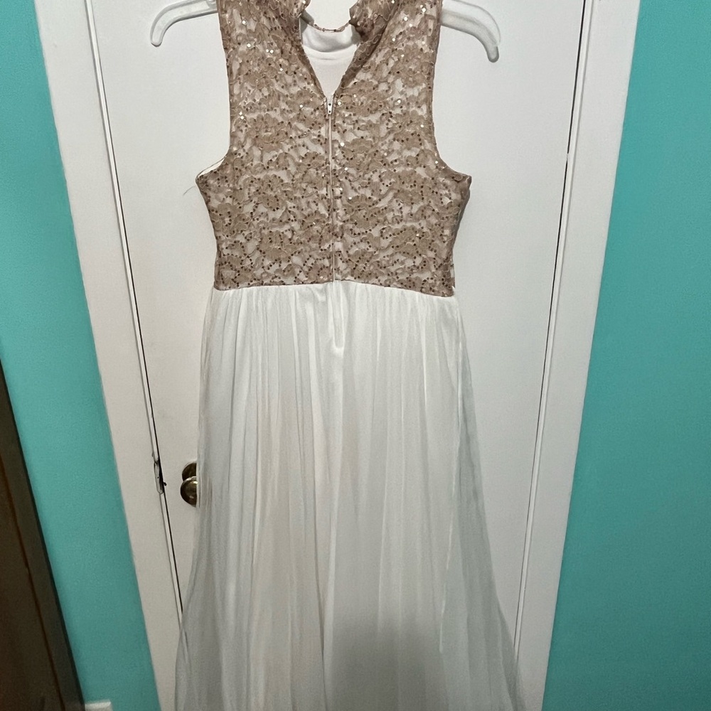Elegant Lace and Chiffon Dress